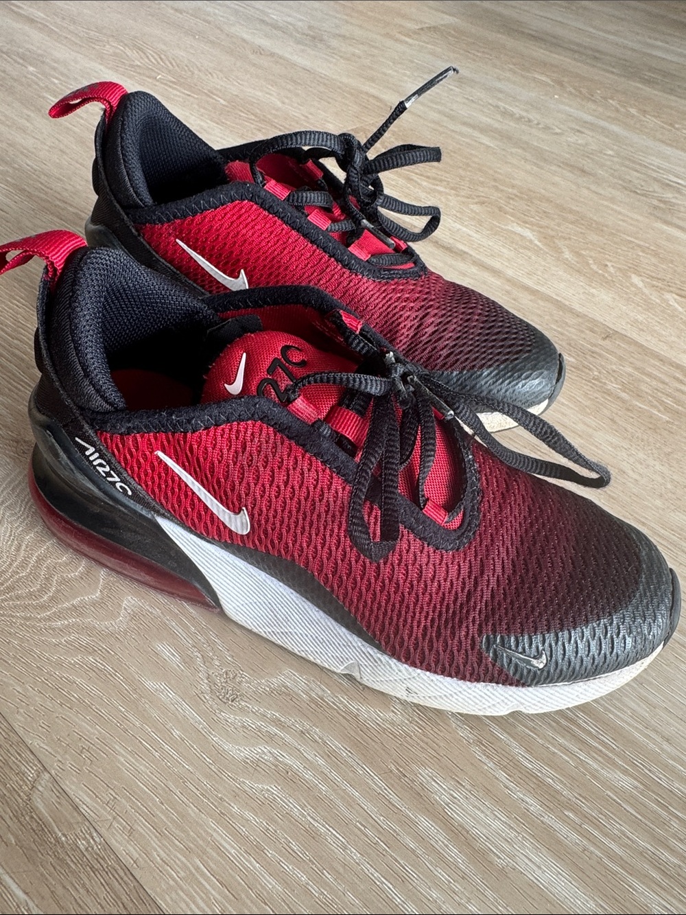 Nike 270 Kids Red and Black Sneakers
